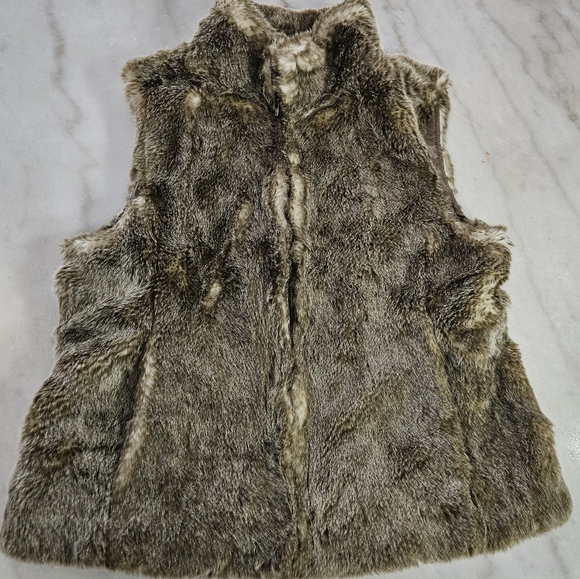 Ann Taylor LOFT Faux Fur Vest | Size 4 - Picture 1 of 8